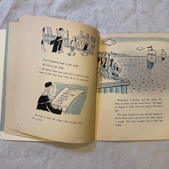 Vintage "A Book About Christopher Columbus" Paperback Book - Picture 6 of 7
